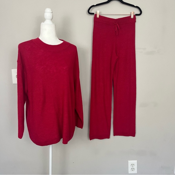 NWT FREE PEOPLE BEACH MALIBU SOLID PANT SURF SET IN PINK SIZE XS - Picture 6 of 14